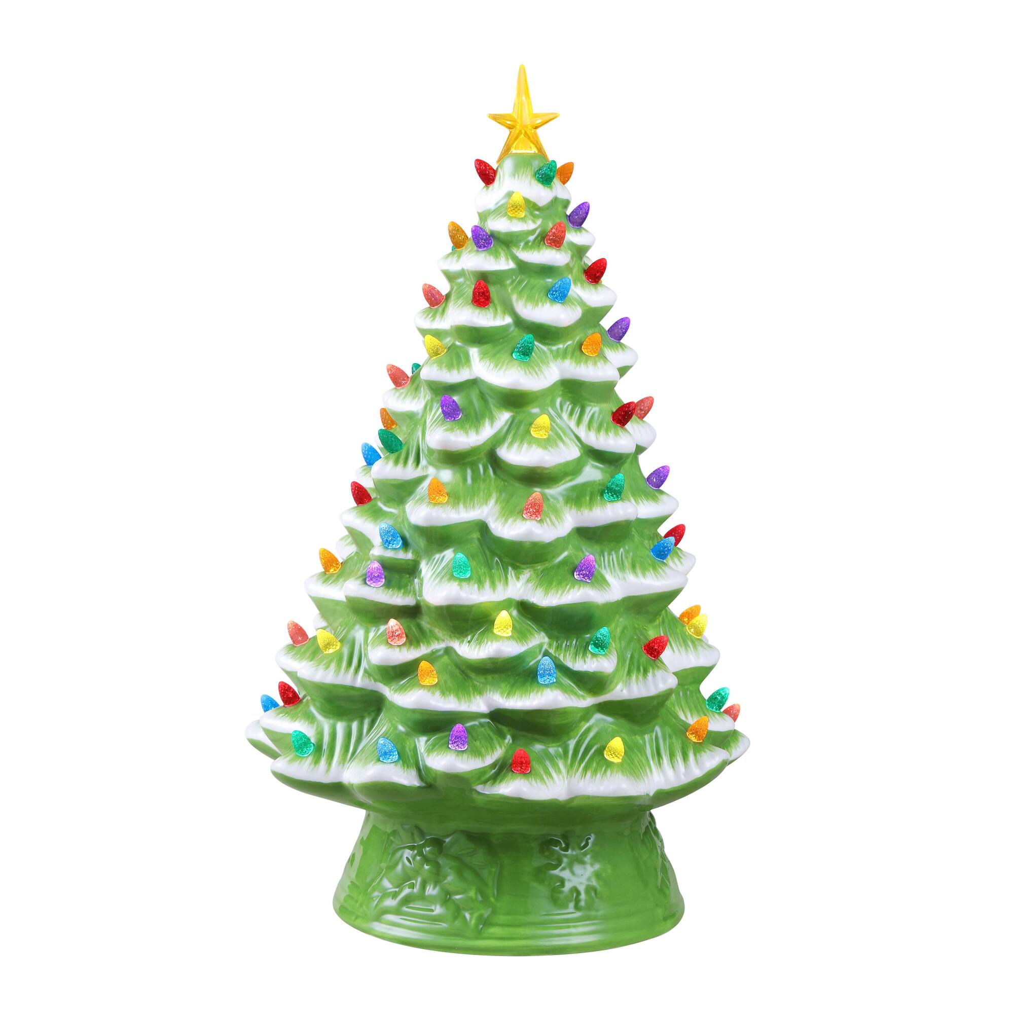 Mr. Christmas 18" Lime Green Nostalgic Ceramic Tree